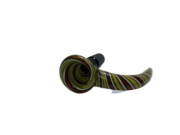 Glass Bowl Fancy Swirl Handle
