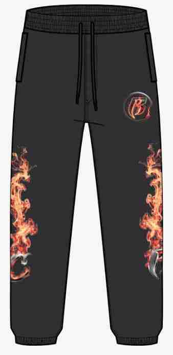 Cookies X Ruff Ryders Flame Sweatpants