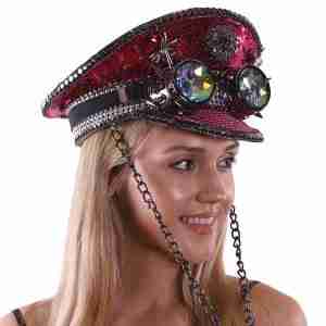 Dark Pink Captain Hat