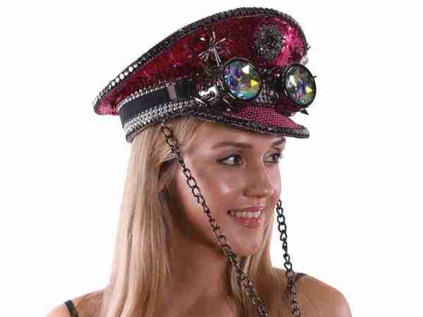Dark Pink Captain Hat