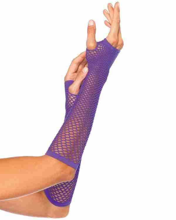 Triangle Net Fingerless Gloves
