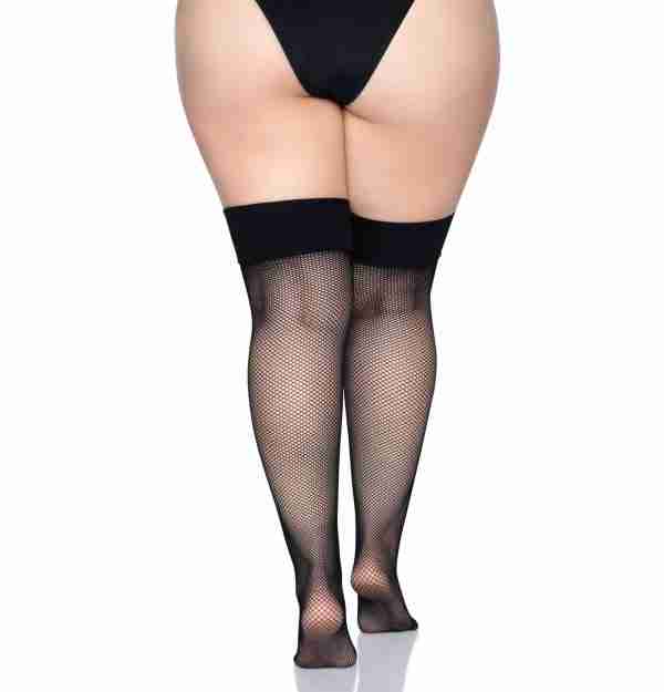 Fishnet Thigh High Stockings Plus Size