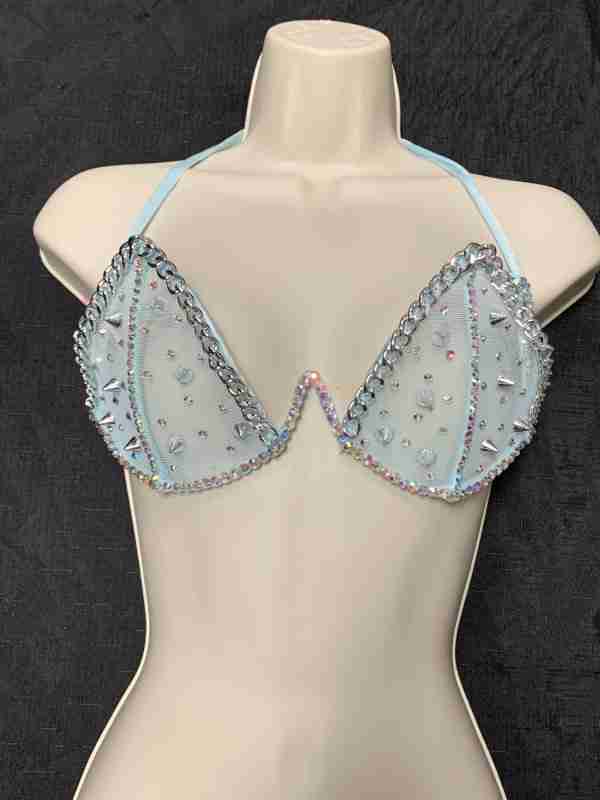 Chaza Fashions Spike Mesh Tops