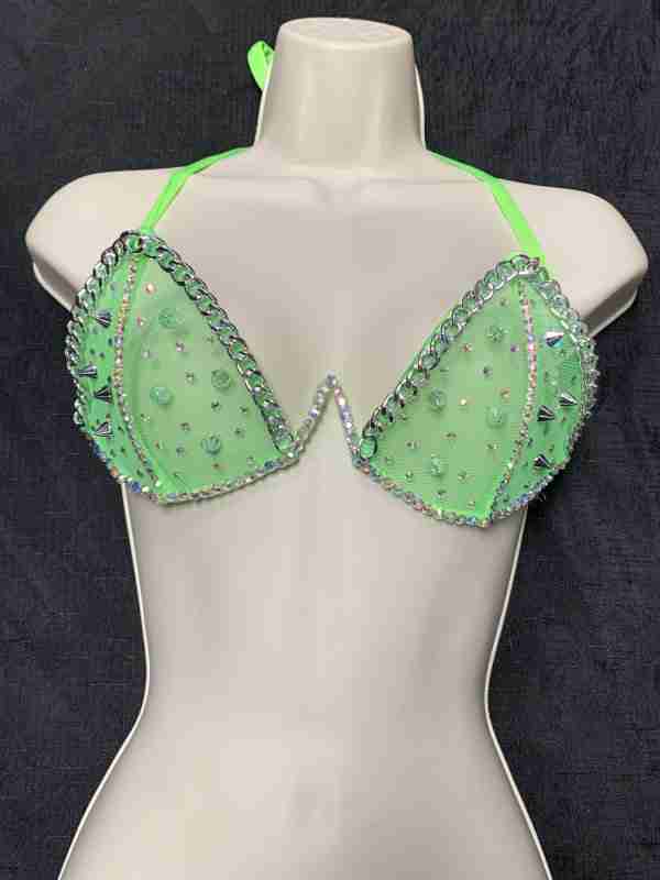 Chaza Fashions Spike Mesh Tops
