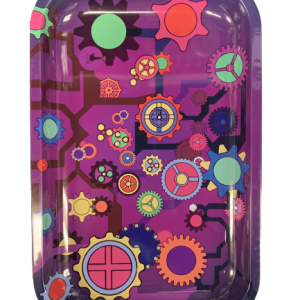 Medium  Rolling Tray Purple Gear