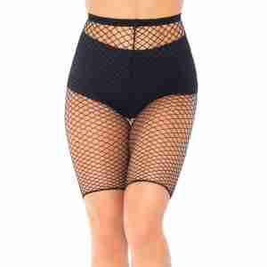 Fishnet Biker Shorts Queen Size
