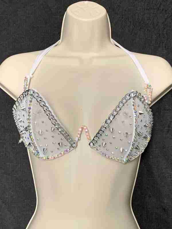 Chaza Fashions Spike Mesh Tops