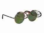 Steampunk Skull Gold Sunglasses Round