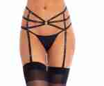 Rhinestone Garter Belt