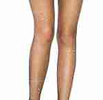 Rhinestone Fishnet Suspender Pantyhose