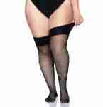 Fishnet Thigh High Stockings Plus Size