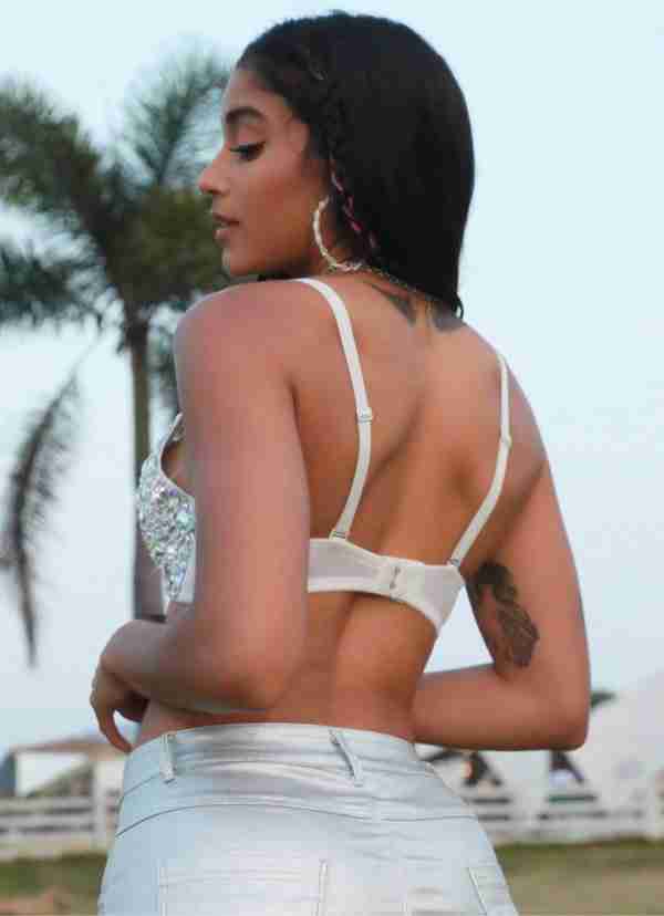 Rhinestone Sparkling Gem Bra