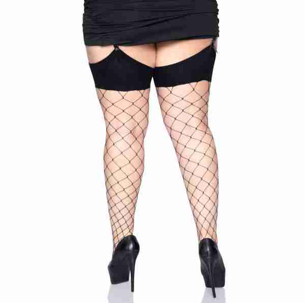 Fence Net Stockings Plus Size