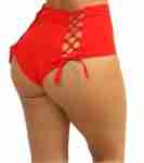 High Waist W/ Red Laced Back Bottoms
