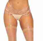 Rhinestone Garter Belt