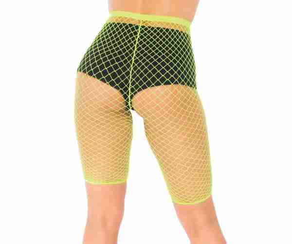 Fishnet Biker Shorts