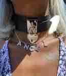 KEY TO MY HEART FAUX LEATHER CHOKER