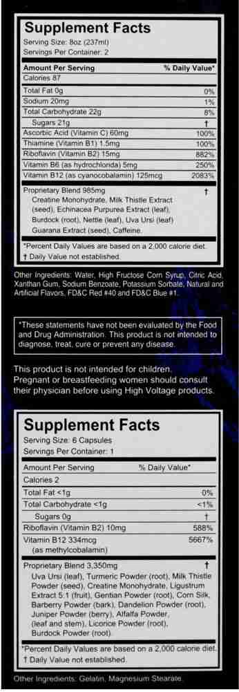 High Voltage Double Flush Detox