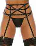 Studded Triple Star Garter Belt