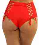 High Waist W/ Red Laced Back Bottoms