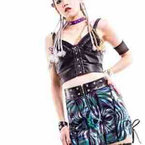Dream Laser Leatherette Skirt