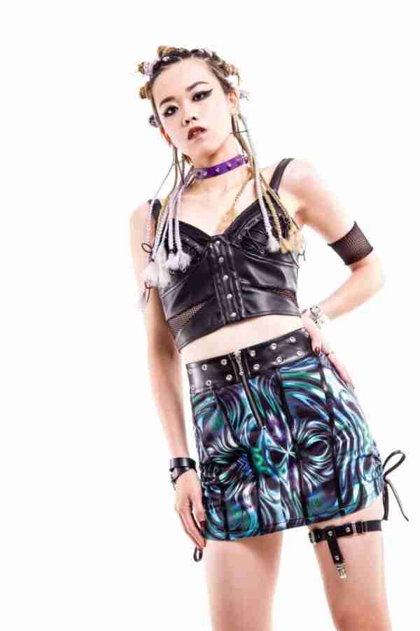Dream Laser Leatherette Skirt