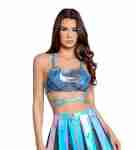 Vinyl Top Unicorn Light Blue