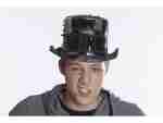 Black Sequin Top Hat