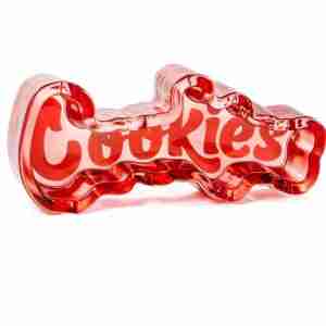 Cookies original Mint Glass Ashtray-Red
