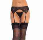 Roxy Rhinestone Garter Belt