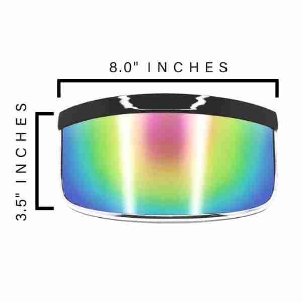 GloFX Galactic Invader Sunglasses Visor – Rainbow Gradient