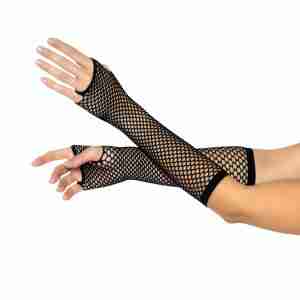 Triangle Net Fingerless Gloves