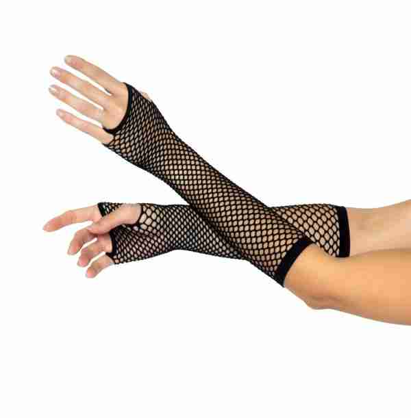 Triangle Net Fingerless Gloves