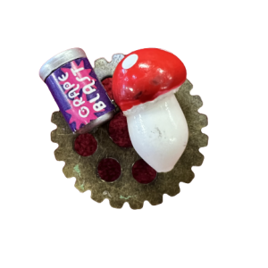Grape Blast Shroom Pin