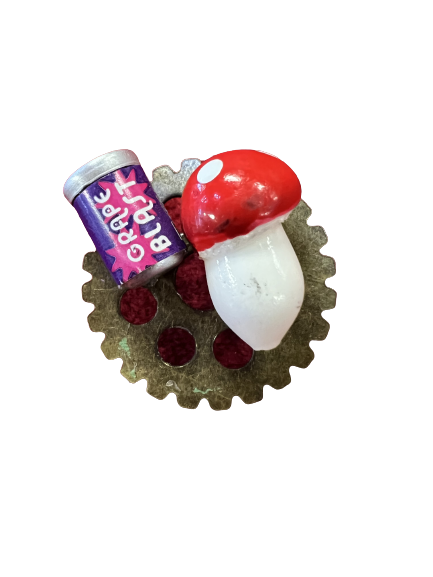 Grape Blast Shroom Pin