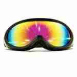 GloFX Black Diffraction Ski Goggles – Rainbow Gradient