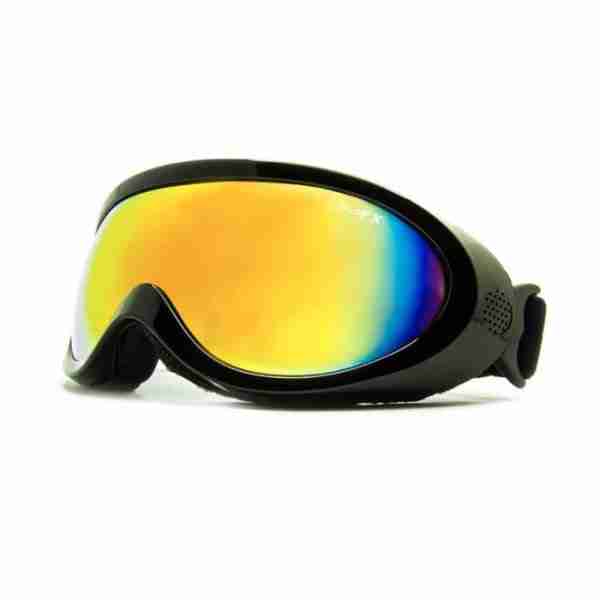 GloFX Black Diffraction Ski Goggles – Rainbow Gradient