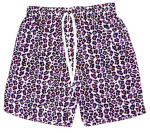 Rave Shorts - White Rainbow and Leopard