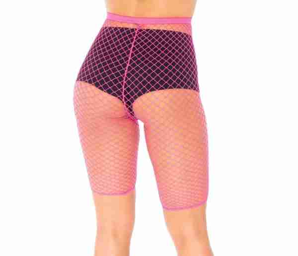 Fishnet Biker Shorts