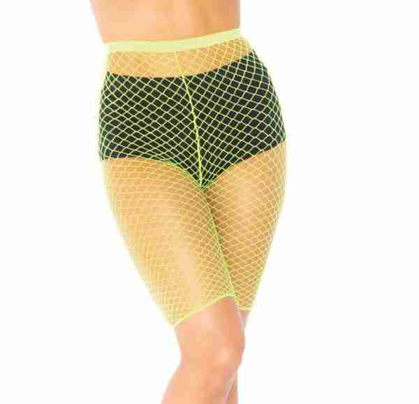 Fishnet Biker Shorts