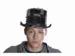 Black Sequin Top Hat