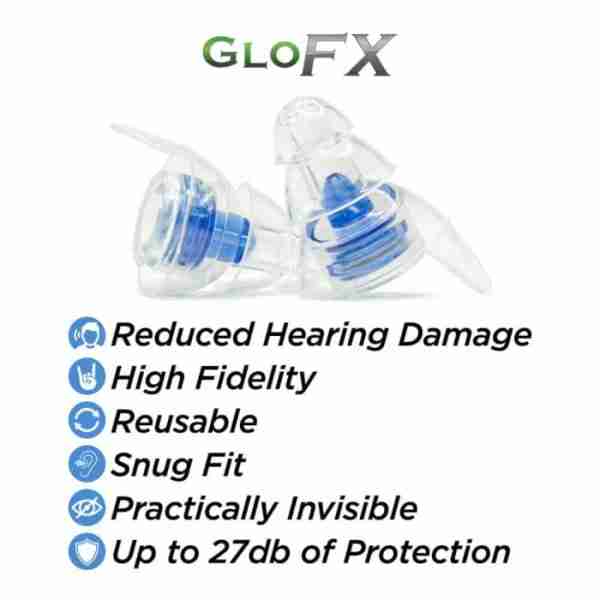 GloFX High Fidelity Earplugs