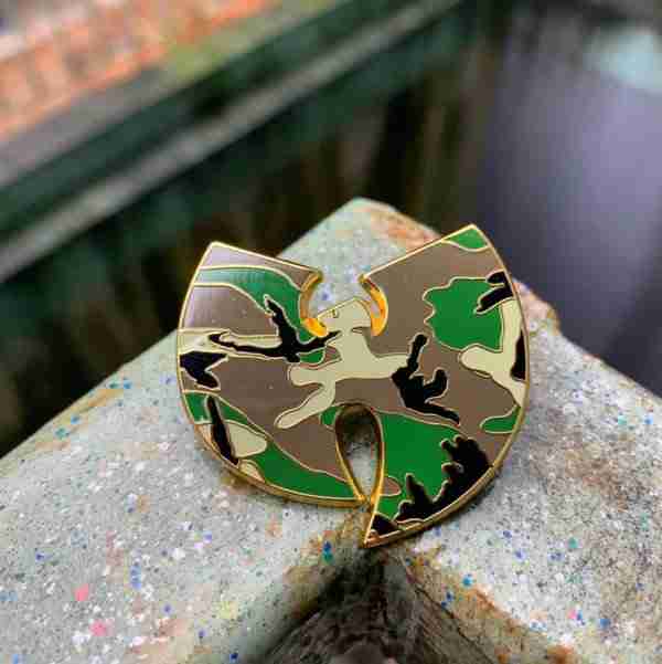 Camo Wu-Tang Pin