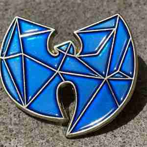 Crystal Blue Wu-Tang Pin