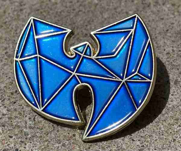 Crystal Blue Wu-Tang Pin