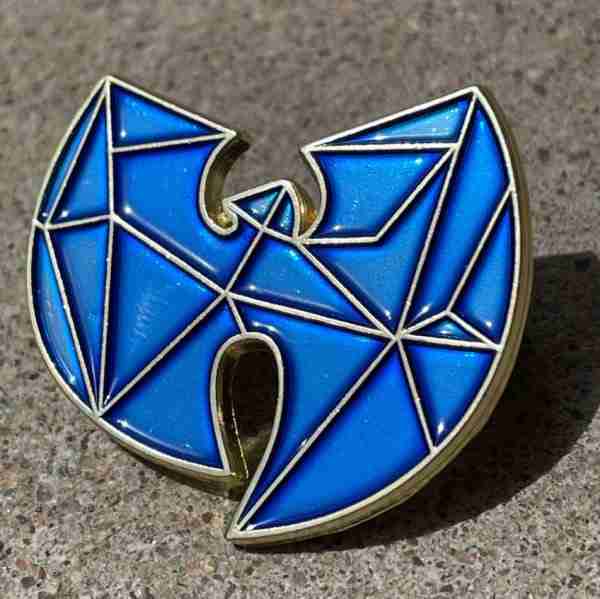Crystal Blue Wu-Tang Pin