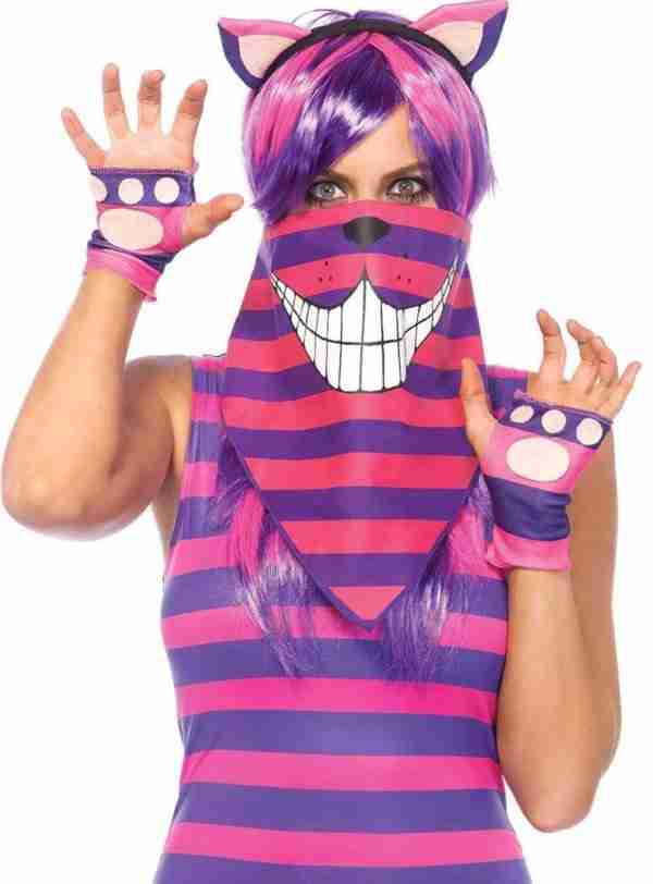 Cheshire Cat Costume Bandana Mask