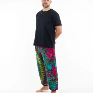 Assorted Tie Dye Spandex Cotton Harem Pants