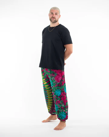 Assorted Tie Dye Spandex Cotton Harem Pants