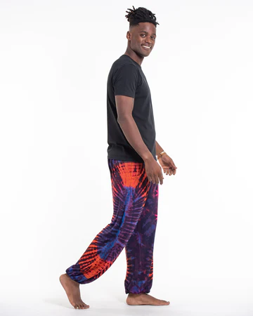 Assorted Tie Dye Spandex Cotton Harem Pants